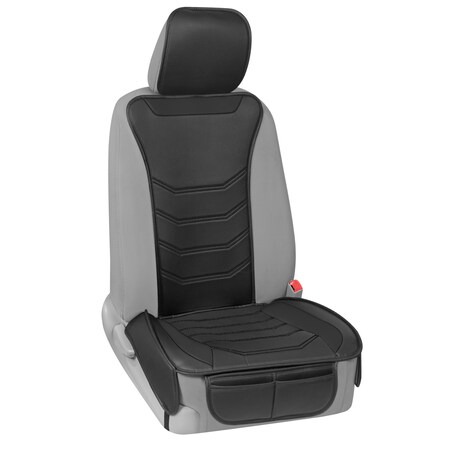 Motor Trend Slim Fit Pu Leather Seat Cushion/Black SC-9210-BK